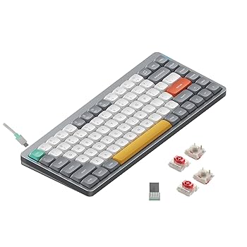 Amazon | nuphy Air75 V2 メカニカルキーボード 75%ロー